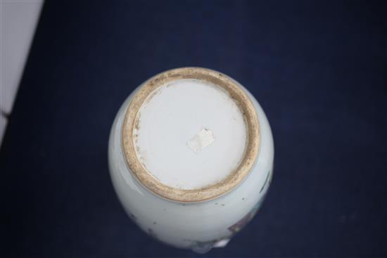 A Chinese famille rose baluster vase, early Republic period, 44cm